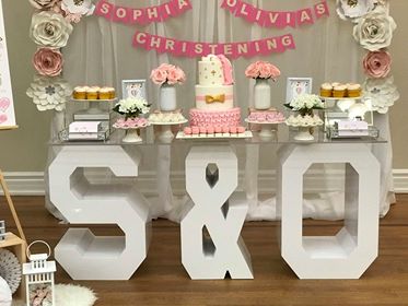 Marquee Letter Table