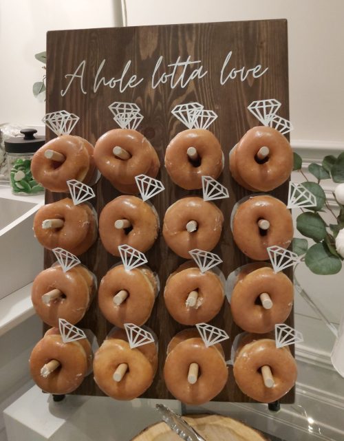 Rustic Table Top Donut stand
